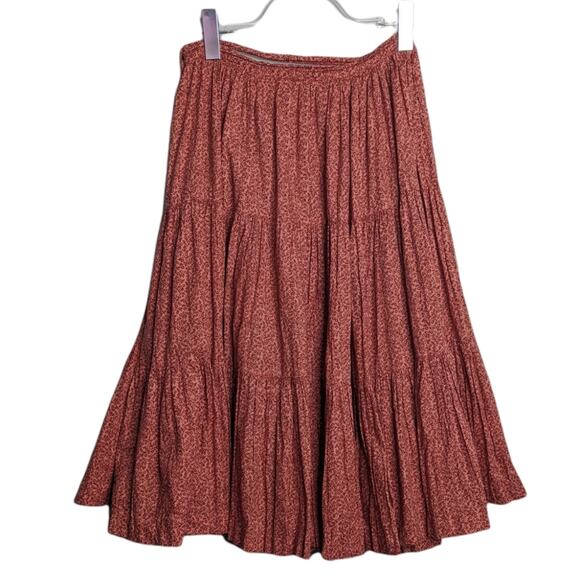 Vintage 60s 70s Martha of Taos Calico Broomstick Skirt Boho Prairie Cottagecore - Picture 4 of 13